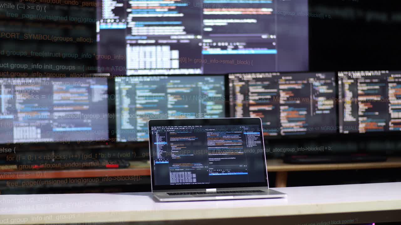 espacio de trabajo del codificador con múltiples monitores