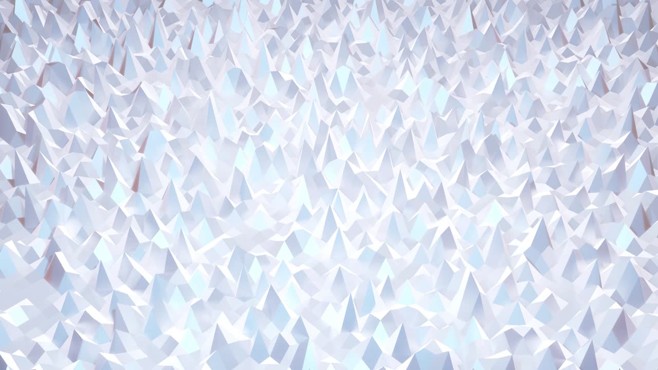estilo blanco creativo abstracto bajo fondo poli en 4k. ondas abstractas se mueven en superficie brillante en bucle. animación suave y sin costuras. simple bg geométrico minimalista.