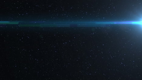 animación digital de manchas de luz y partículas blancas contra el espacio de copia en fondo negro