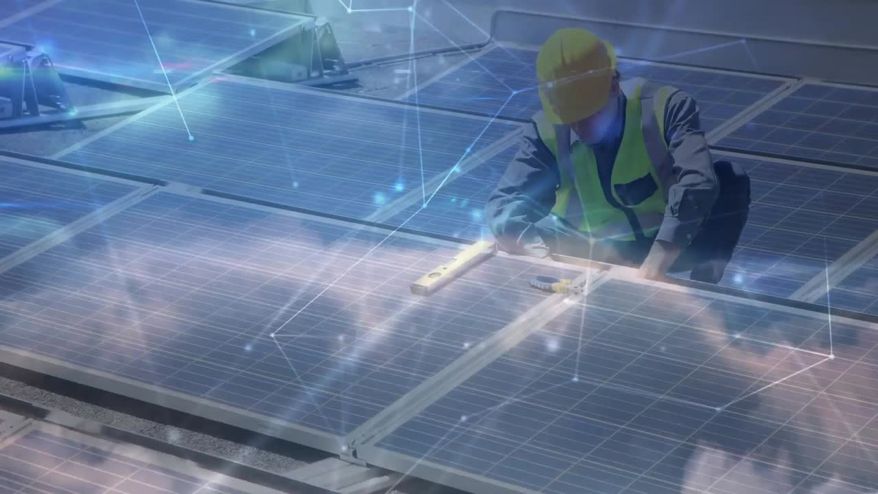 Animation of financial data processing over grid