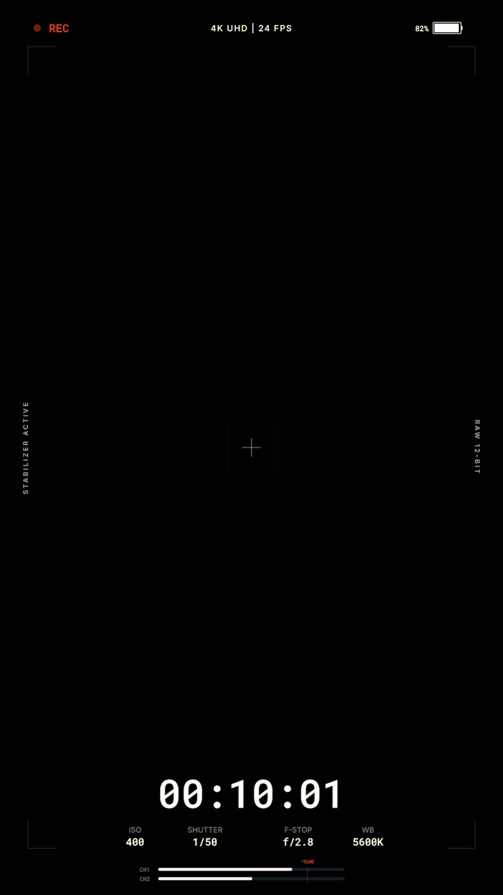Digital Camera Recording Interface Overlay