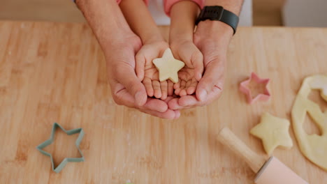 Star,-dough-and-hands-baking-shape