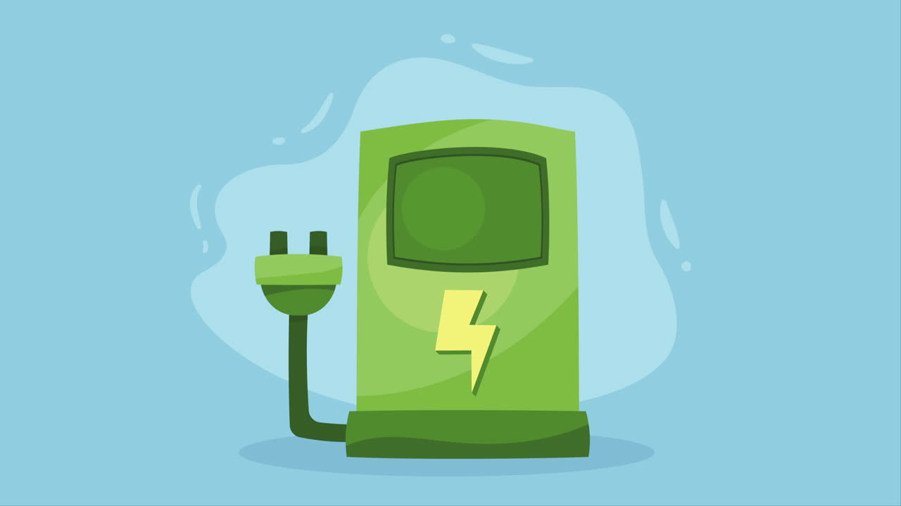 친환경 주유소 애니메이션