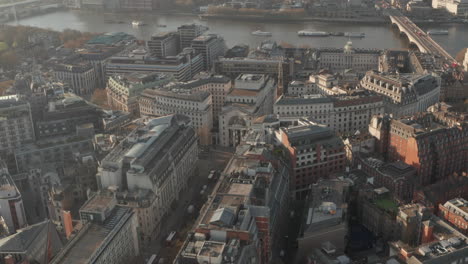 Circling-aerial-shot-around-Aldwich-the-Strand-central-London