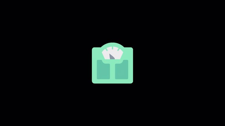 Weigth scale Icon Animation