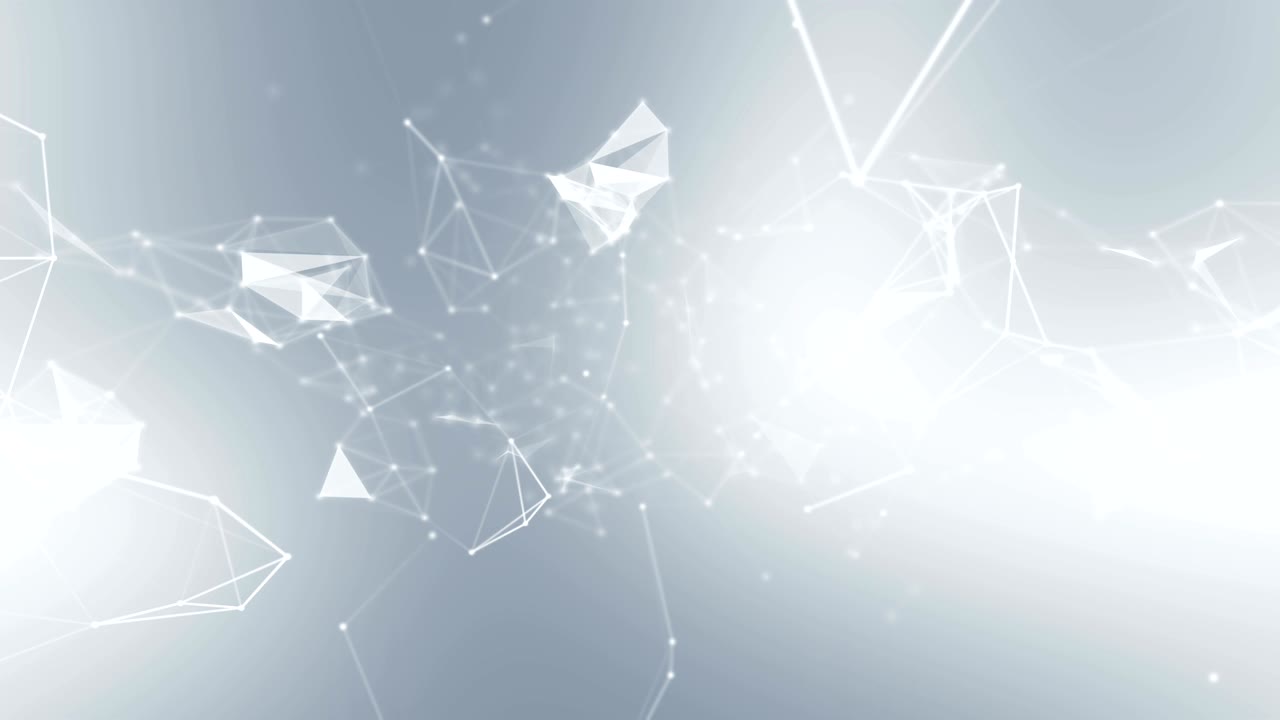 Plexus abstract network white technology science background loop