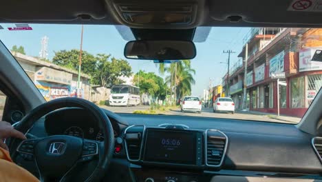 timelapse of a drive through cuernavaca, morelos, mexico