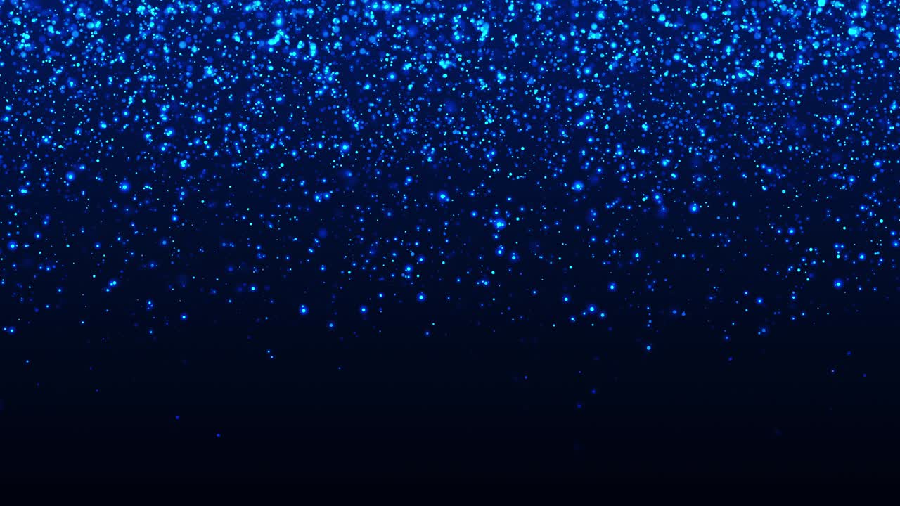 느린 동작으로 반이는 파란색 입자 - 루프 가능한 배경 애니메이션