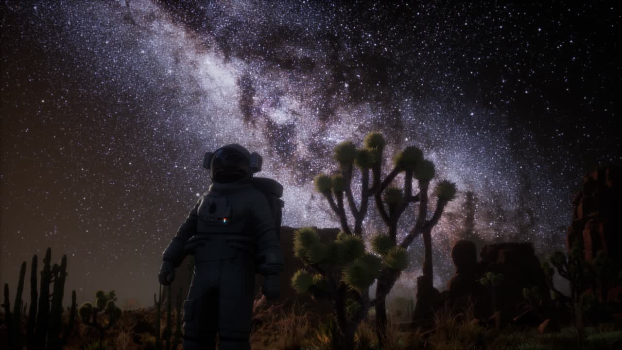 죽음의 계곡에서 우주비행사와 별의 은하계 형성