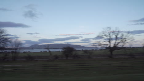 scenic landscape at dusk