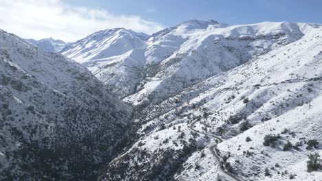 mountains of the andes mountain range, snowy, country of chile