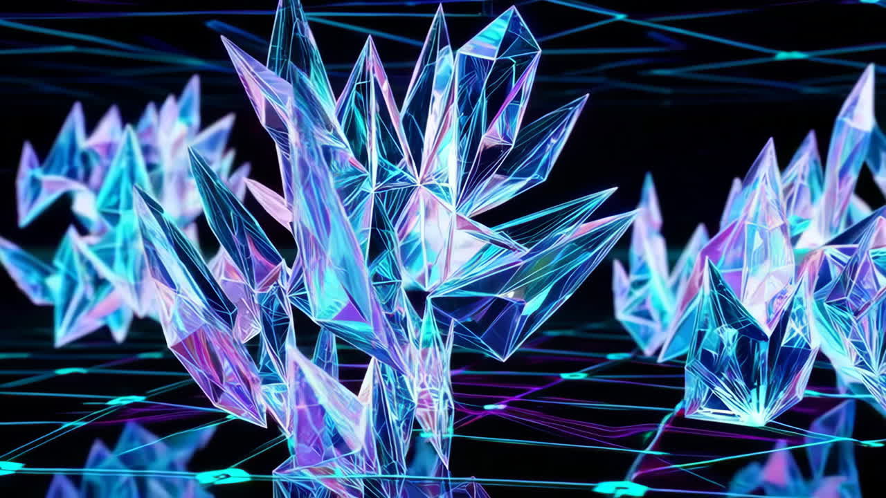 cristales brillantes abstractos