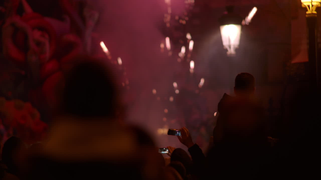 Fallas festival on the street