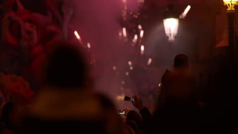 festival de fallas en la calle