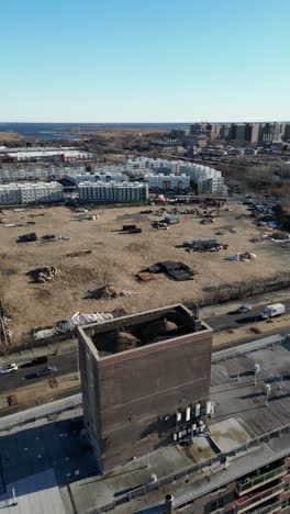 aerial view over brooklyn featuring belt parkway, shirley chisholm state park, spring creek beach, pennsylvania ave, flatlands ave, and howard beach.