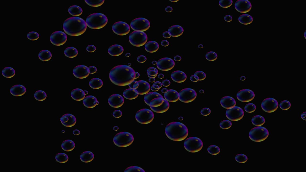 Bubbles background 4k animation