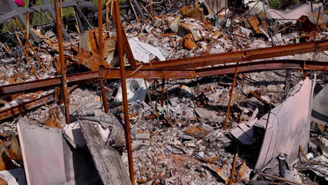 aftermath of a building fire