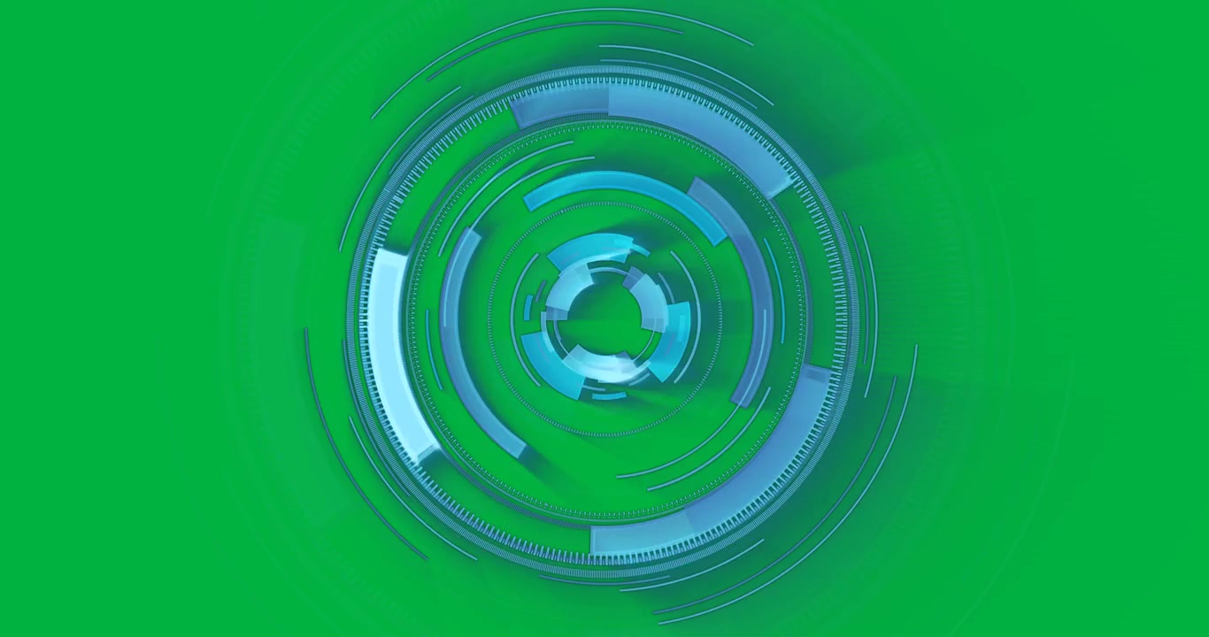 Animation of scopes scanning on transparent background