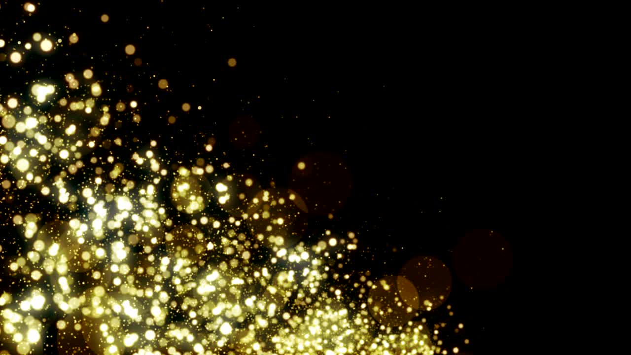 입자 금 반이는 보케상 먼지 추상적인 배경 루프