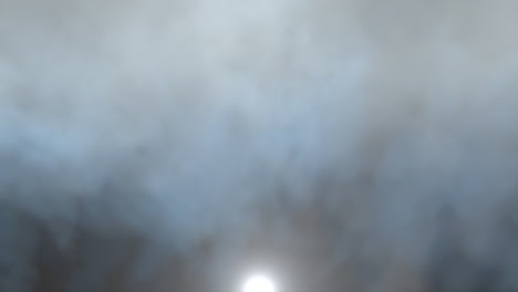 blue clouds in night sky