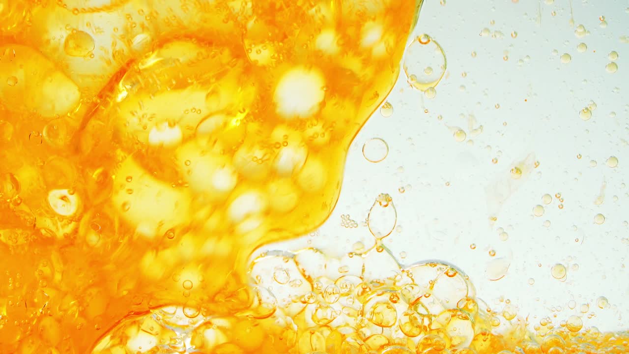 배경 거품에서 거품의 움직임.