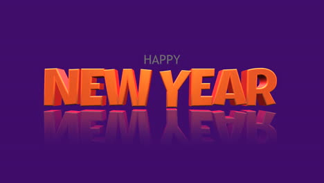 Cartoon-Happy-New-Year-text-on-a-vibrant-purple-gradient