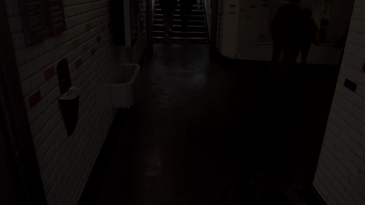 Dark scary stairway into the depths of darkness.