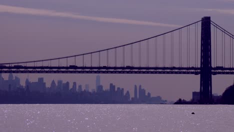 el puente george washington conecta nueva jersey con el estado de nueva york con el horizonte de manhattan 7