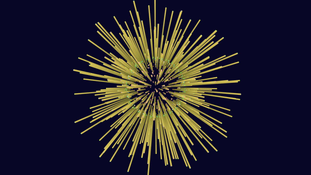 Digital fantasy neon spheres with dots and lines in dark space