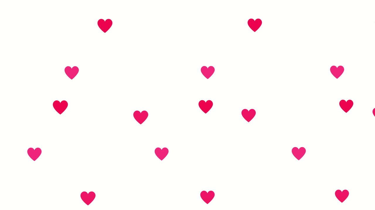 biglietto di san valentino con disegno di cuori d'amore