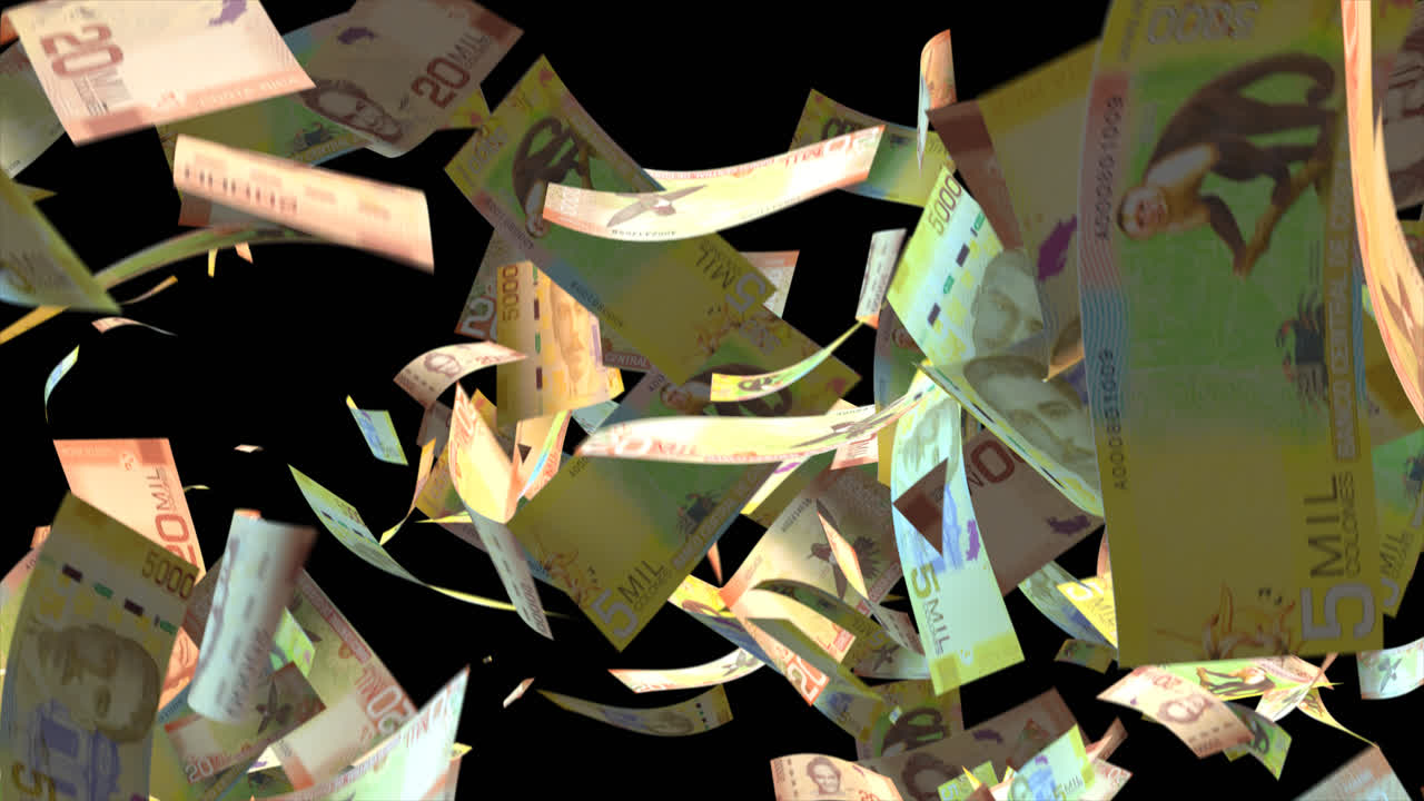 니카라과 20 콜론 지폐