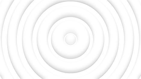círculos blancos abstractos con sombra dymanic suave. fondo en relieve limpio en 3d. cubierta animada básica pura para presentación de negocios. bucle minimalista elegante universal.