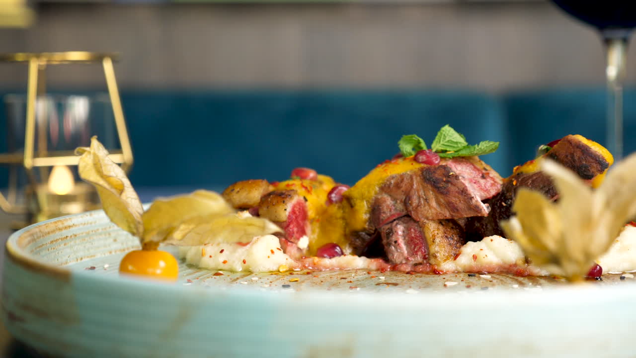 Food Photography of a Meat Dish