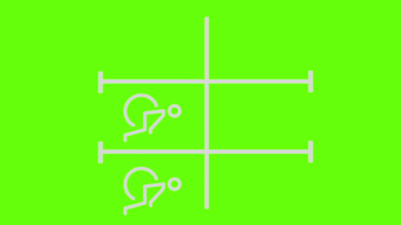 анимация парковки для инвалидных колясок на зеленом экране