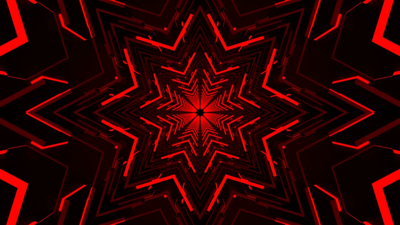 tecnología abstracta en bucle rojo sin fin