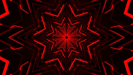 tecnología abstracta en bucle rojo sin fin