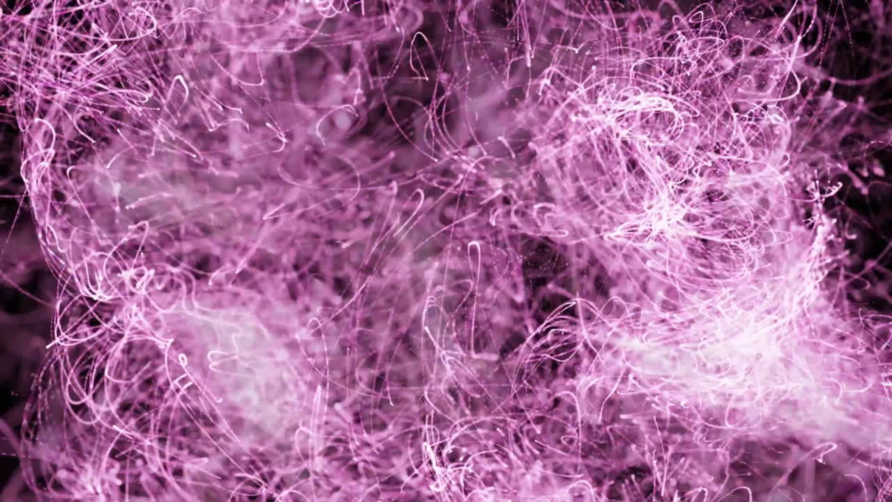 Animazione di scie luminose rosa su sfondo nero