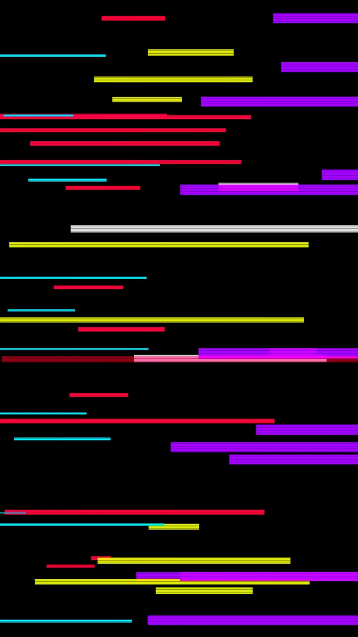 Sfondo astratto con effetto glitch digitale e linee colorate in movimento