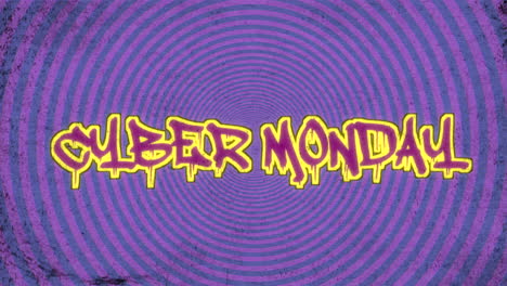 Cyber-Monday-En-Textura-Hipster-Con-Efecto-Vértigo.