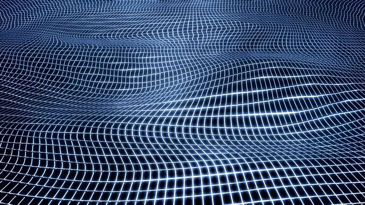 Sfondo di linee digitali ed energia