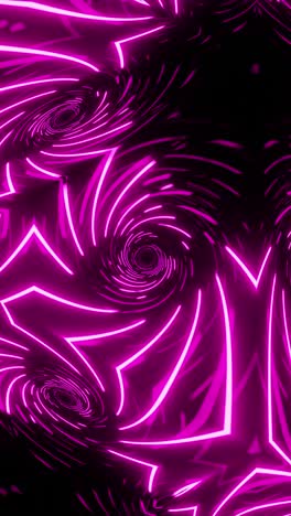 vj loop purple neon kaleidoscope. vertical looped video