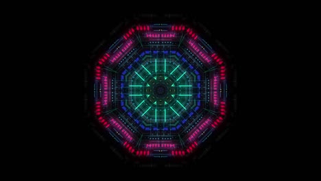 bucle sin costuras de un gran colisionador de hadrones abstracto. portal de velocidad. ciencia de datos.
