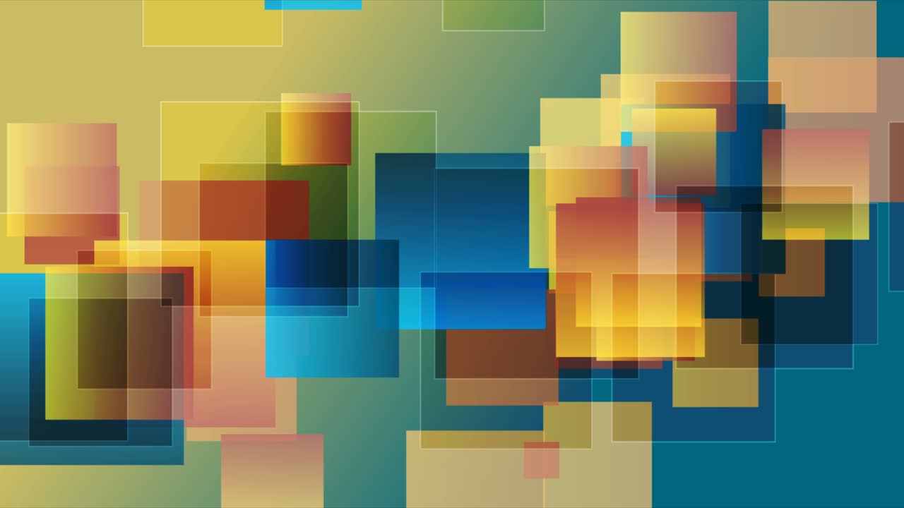 cuadrados brillantes coloridos tecnología abstracta fondo de movimiento