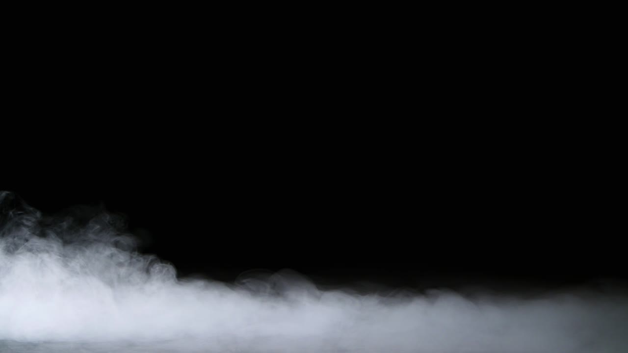 현실적인 건조 얼음 연기 구름 안개 오버레이