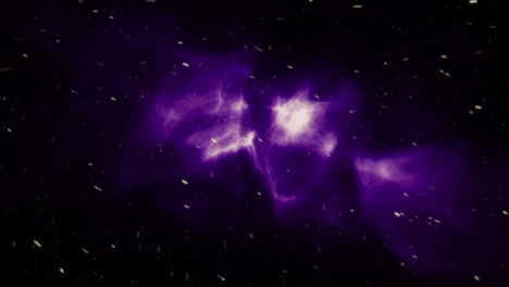 animación de nieve cayendo y humo sobre fondo negro