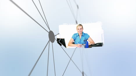 business people montage