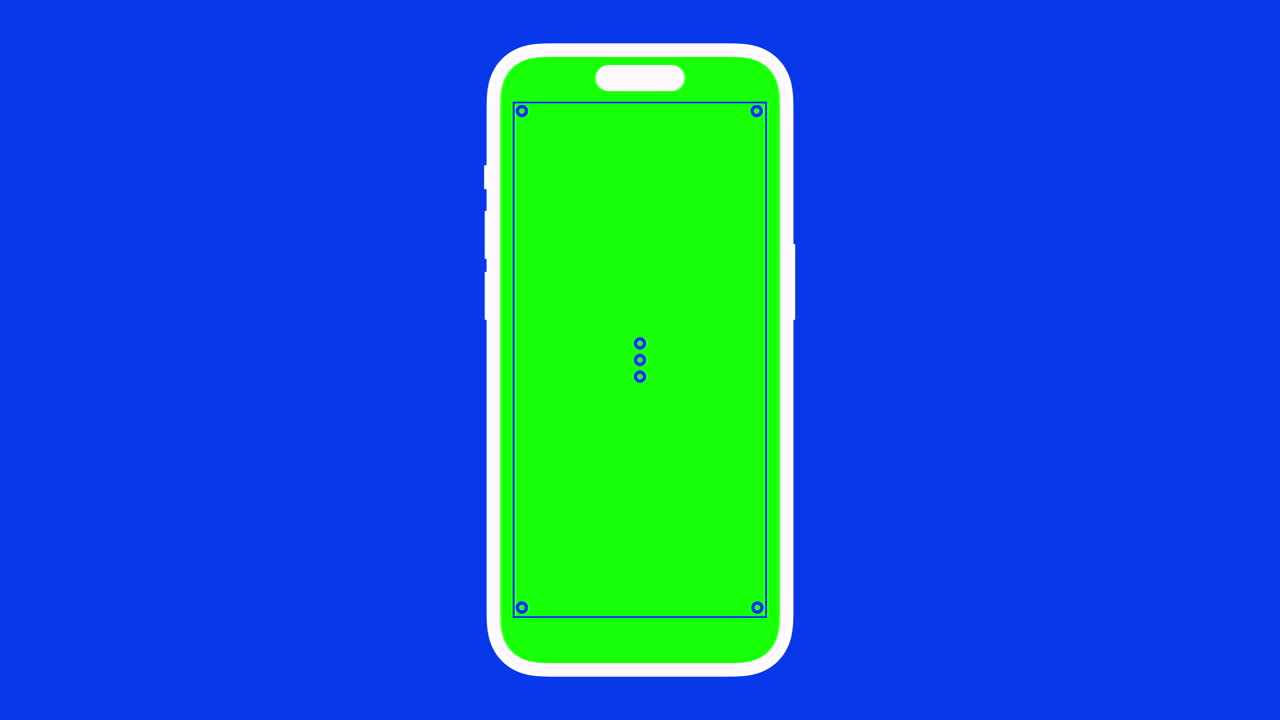 La cornice bianca e realistica di un telefono si anima sullo schermo. Mockup di smartphone iPhone, modello grafico concettuale. Il telefono scorre da destra dello schermo