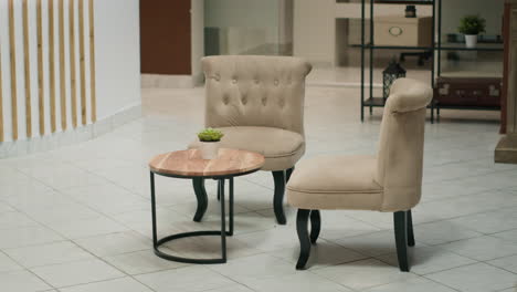 lounge area with luxury armchairs