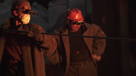 steel workers in a factory