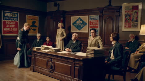 historical courtroom scene